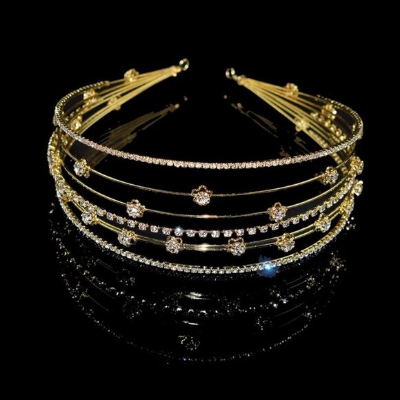 Bridal Tiara Headpiece Royal Queen Crowns